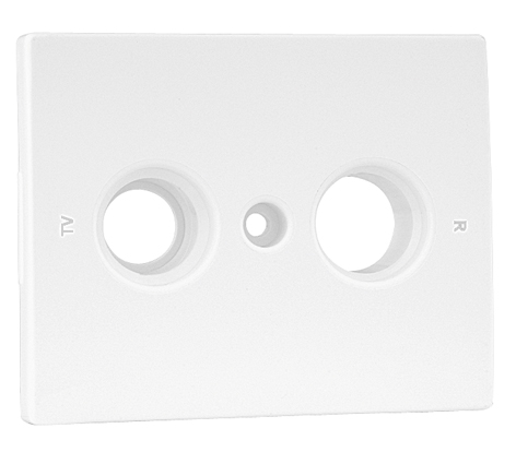Tapa para Toma Multimarcas R - TV de 2 Salidas
