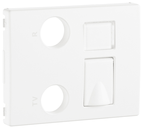 Enjoliveur pour Prises Mixtes R - TV - RJ45 / R - TV - RJ45 - FO