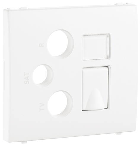 Tapa para Tomas Múltiples R - TV - SAT - RJ45 /  R - TV - SAT - RJ45 - FO
