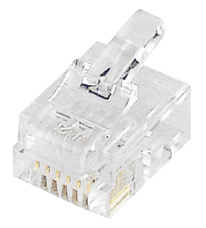 Telephone Plug - 6 Positions with 6 Contacts (Plug 6x6)