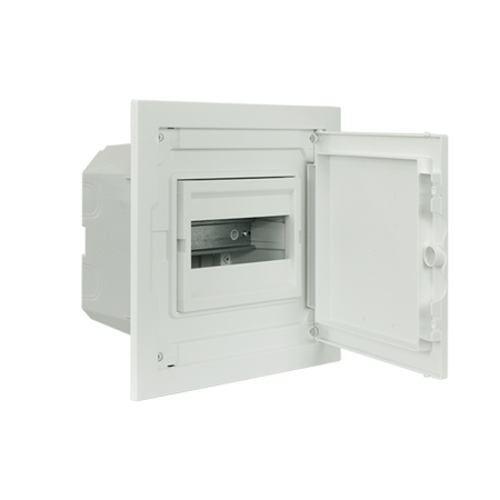 Quadro de Distribuição de Embeber de Baixo Perfil Completo - 8 Módulos (1x8)