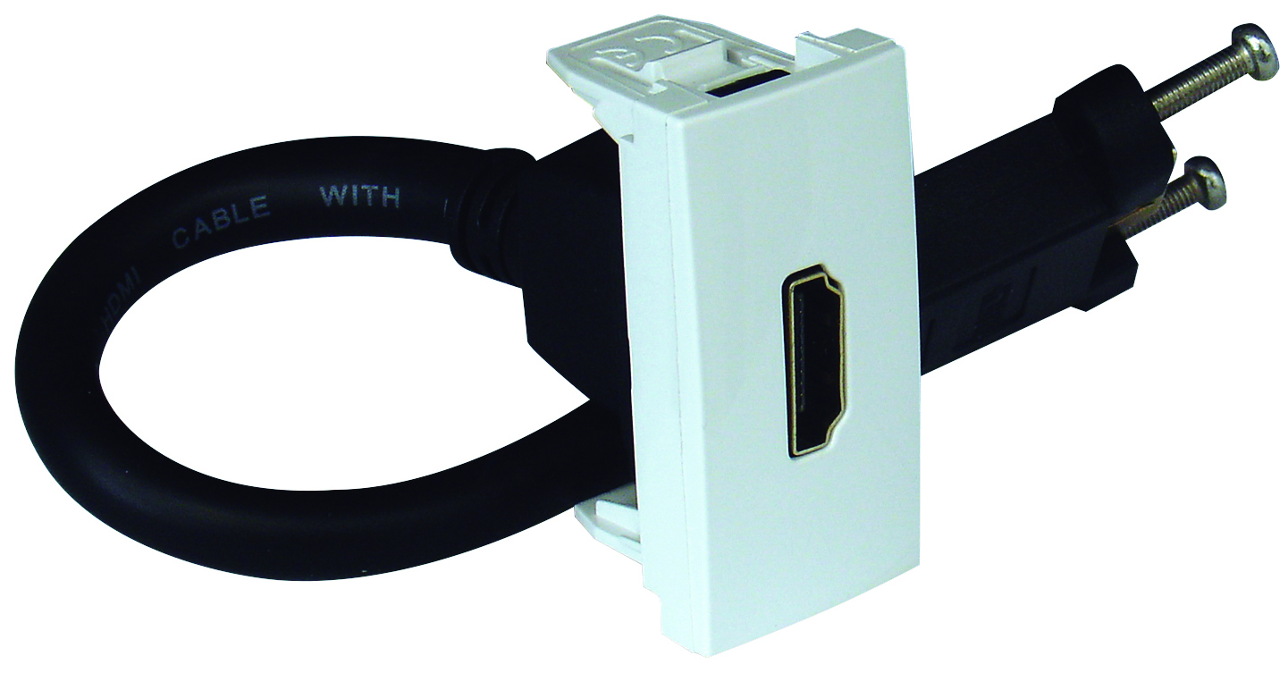 Prise HDMI avec Connecteur - 1 Module