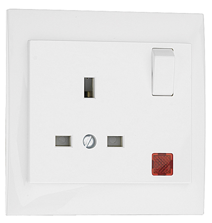 Base Inglesa Monobloc con Interruptor y Piloto de Señalización