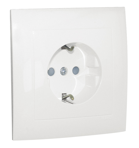 Base Monobloc Schuko con Protección y Terminales de Conexión Rápida